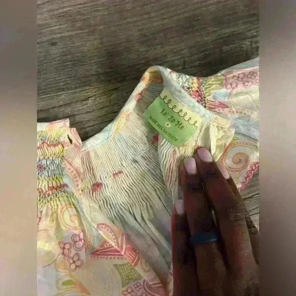 Le’Za Me Paisley Smocked Dress - Picture 2 of 3